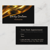 Élégante voiture de rendez-vous en or noir et faux (Devant / Derrière)