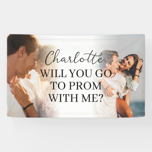 Elegante voorstel Custom Prom voorstel banner (Horizontaal)