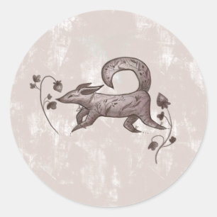 elegante vos ronde sticker