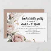 Elegante vrijgezellenfeest uitnodiging (Voorkant / Achterkant)