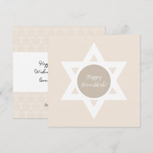 Elegante vrolijke Hanukkah-groeten Kaart