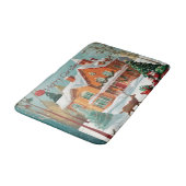 Elegante Vrolijke Kerstmis Feestelijke Badmat (Gekanteld)