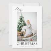 Elegante Vrolijke Kerstmisfoto (Voorkant)