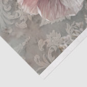 Elegante Vrouw Grote Bloem Franse Chic Tissuepapier (Detail)