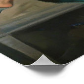 Elegante vrouw lezen  kunst poster (Hoek)