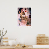 ELEGANTE VROUW, MODE EN ZWARE ZWARE ZWARE EGYPTE POSTER (Keuken)