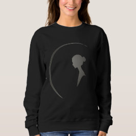 Elegante Vrouwelijke Silhouet Minimalistische Halv Trui
