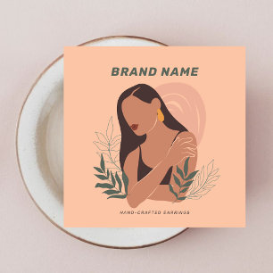Elegante vrouwelijke Vrouwen Boutique Oorbellen Ho Vierkante Visitekaartjes