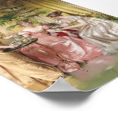 Elegante Vrouwen Afternoon Tea Wall Art Poster (Hoek)