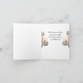 Elegante VROUWEN BEDANKKAART (Binnen)