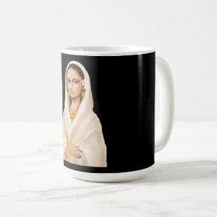 Elegante vrouwenportret Culturele kunstillustrat Koffiemok