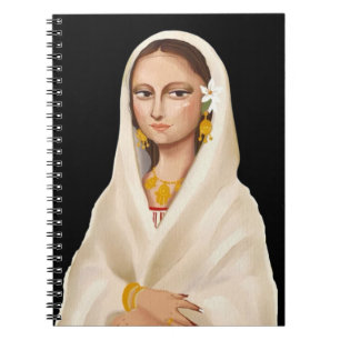 Elegante vrouwenportret Culturele kunstillustrat Notitieboek