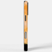 Elegante warme oranje marmeren textuur Case-Mate iPhone case (Achterkant / Rechts)