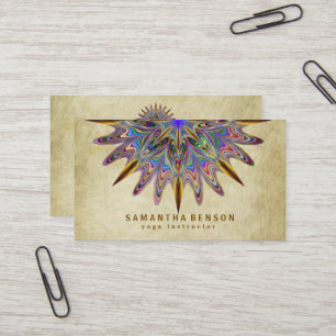 Elegante Water Color Lotus Bloem Logo Yoga Bedrijf Visitekaartje