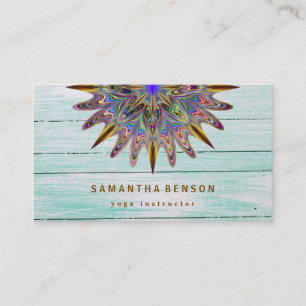 Elegante Water Color Lotus Bloem Logo Yoga Bedrijf Visitekaartje