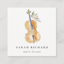 Elegante Watercolor Gitaar Muzikant Muziekleraar