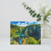 Elegante waterval landschap, Kroatië Briefkaart (Staand voorkant)