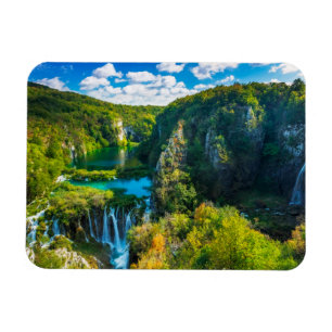 Elegante waterval landschap, Kroatië Magneet
