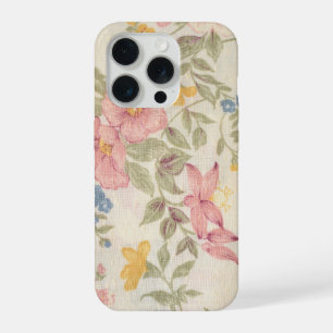 Elegante waterverf aangepaste bloemenfoto iPhone 15 pro hoesje