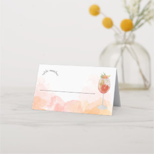 Elegante Waterverf Aperol Spritz Bruidsfeest