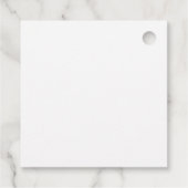 Elegante Waterverf Berry en Pine Christmas Bedankjes Labels (Achterkant)