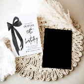 Elegante Waterverf Black Bow 50ste verjaardagsfees Kaart