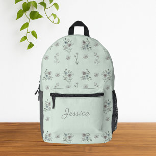  Elegante Waterverf Bloemen Bedrukte Rugzak