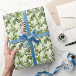 Elegante waterverf bloemen decoratief patroon show cadeaupapier