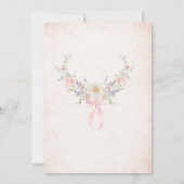 Elegante Waterverf Bloemen Doop Kaart (Achterkant)