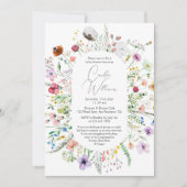 Elegante Waterverf Bloemen Koppels Baby shower Kaart (Voorkant)