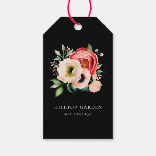 Elegante Waterverf Bloemen Prijs Labels Cadeaulabel