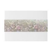 Elegante Waterverf  Bloemen Uitnodigingen Wikkel (Achterkant Voorbeeld)