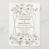 Elegante Waterverf Bloemen Zachte Lavendeluitnodig Programma (Voorkant)