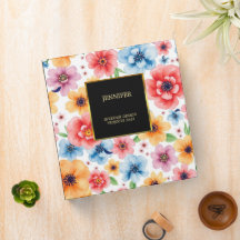 Elegante waterverf bloemen zwart goud professional