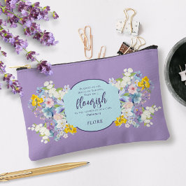 Elegante Waterverf Bloemenbijbelvers gepersonalise Etui