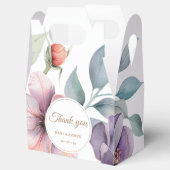 Elegante Waterverf bloemenbruiloft Bedankdoosjes (Geopend)