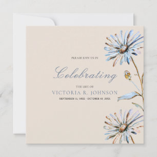Elegante waterverf bloemencelificatie van het leve kaart