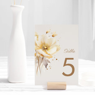 Elegante Waterverf bloemendelicate bruiloft Kaart