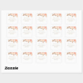 Elegante Waterverf bloemennaam Bookplate Label (Vel)