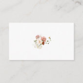 Elegante Waterverf bloementuin Informatiekaartje (Achterkant)