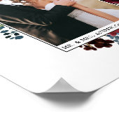 Elegante Waterverf Bloemige Bruiloft Poster (Hoek)