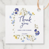 Elegante waterverf bohemian Script Wedding Bedankjes Labels (Achterkant)