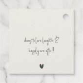 Elegante Waterverf Bos Bruiloft Feest Bedankjes Labels (Achterkant)