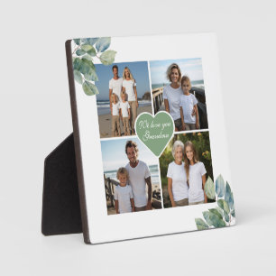 Elegante waterverf botanische gepersonaliseerde fo fotoplaat