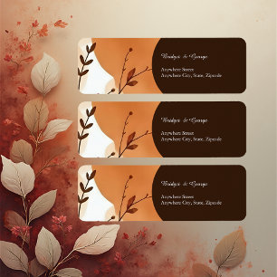 Elegante Waterverf botanische kunst Etiket