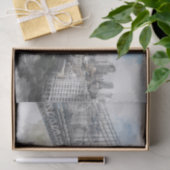 Elegante Waterverf Brooklyn Bridge NYC Tissuepapier (Geschenk)