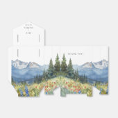 Elegante Waterverf bruiloft Bedankdoosjes (Uitgevouwen)