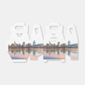 Elegante Waterverf Cincinnati Ohio Trouw Bedankdoosjes (Uitgevouwen)