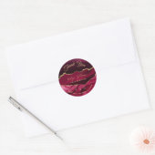 Elegante waterverf Crimson Agaat Dank u sticker (Envelop)