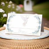 Elegante Waterverf Dove & Olive Leaves Wedding